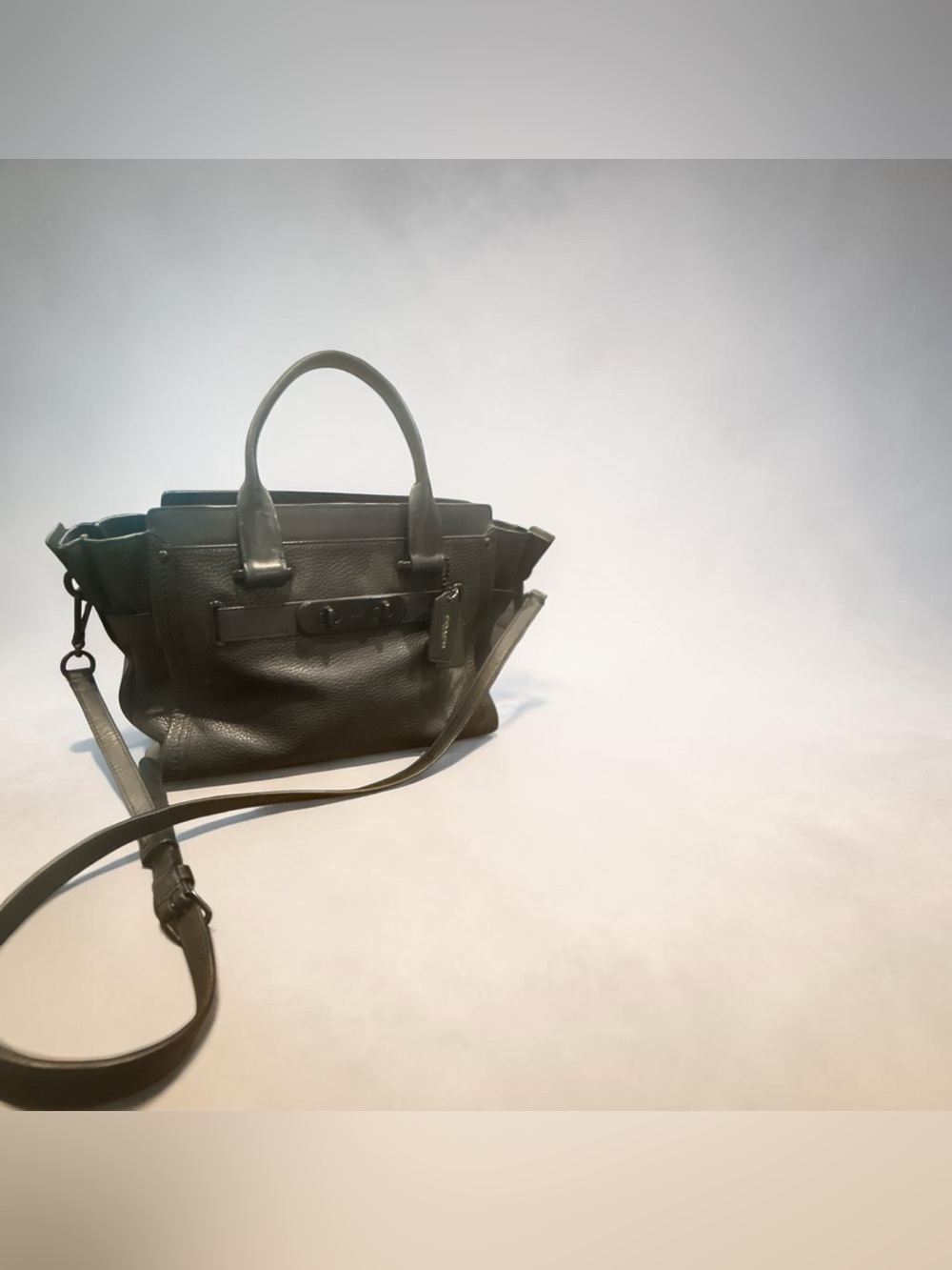 Coach Swagger 27 Satchel Bag - Black